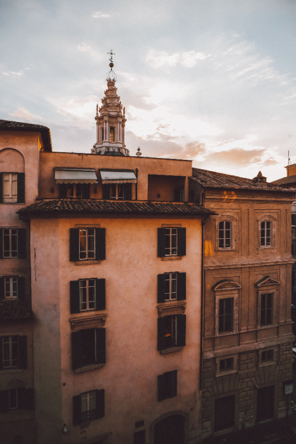 Italian Sunset Over Terracotta Rooftops