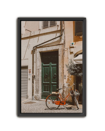 Green Doorway in Italy